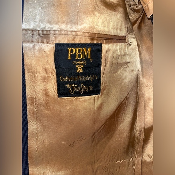 VTG Izod Lacoste Blazer Men's Blue Gold Buttons Single Breasted - Picture 7 of 12